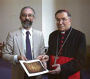 Barrie M. Schwortz with Card. Giovanni Saldarini
